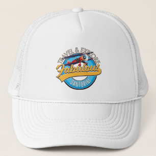 Reisen & entdecken Sie das fabelhafte Santorini Truckerkappe