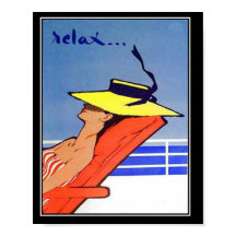 Reisen Entspannung Vintage Plakat