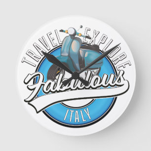 Reisen Erkundung Fabulous Italien Runde Wanduhr