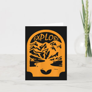 Reisen Erkundung Mountain Graphic Lässig Camping B Karte