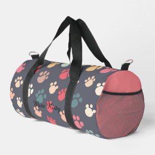 Reisen Große bunte Pet Pads Druck Schneiden Nähtas Duffle Bag