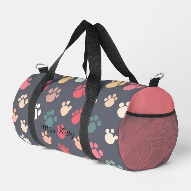 Reisen Große bunte Pet Pads Druck Schneiden Nähtas Duffle Bag (Rechte Ecke)