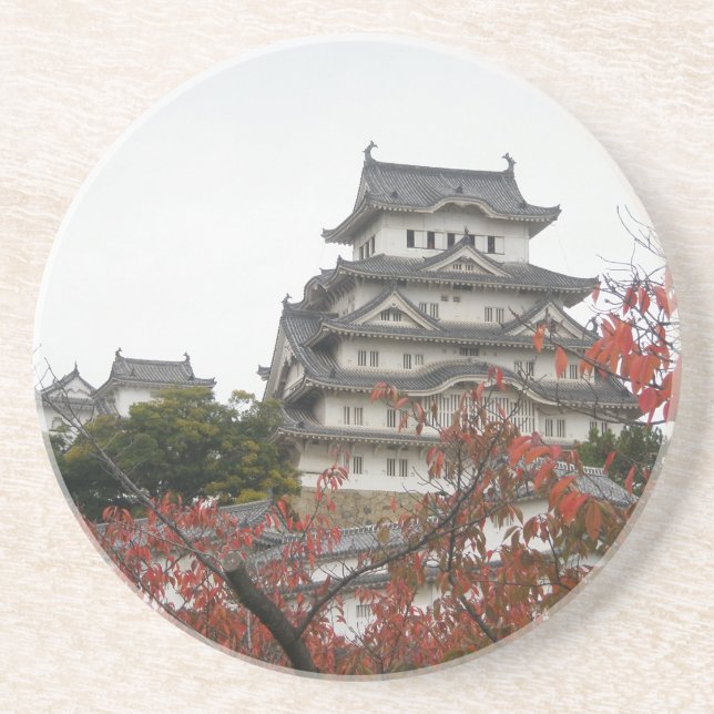 Reisen Himeji Schloss Sandstein Untersetzer (Vorne)
