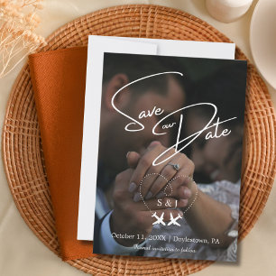 Reisen Hochzeitsflugzeug Herz Modern Save the Date Einladung