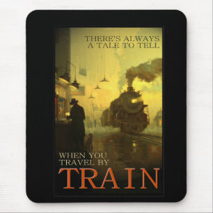 Reisen im Stil der Vergangenheit mit dem Zug Mousepad