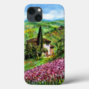 REISEN IN DER Toskana, Lila Blume Felder Landschaf Case-Mate iPhone Hülle