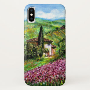 REISEN IN DER Toskana, Lila Blume Felder Landschaf Case-Mate iPhone Hülle