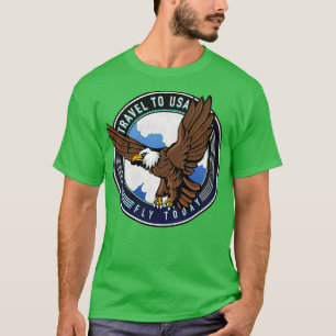 Reisen in die USA Fly heute Reisen T-Shirt