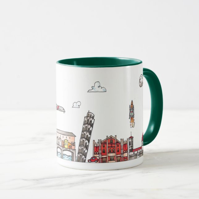 Reisen in die Welt - Italien Tasse (VorderseiteRechts)