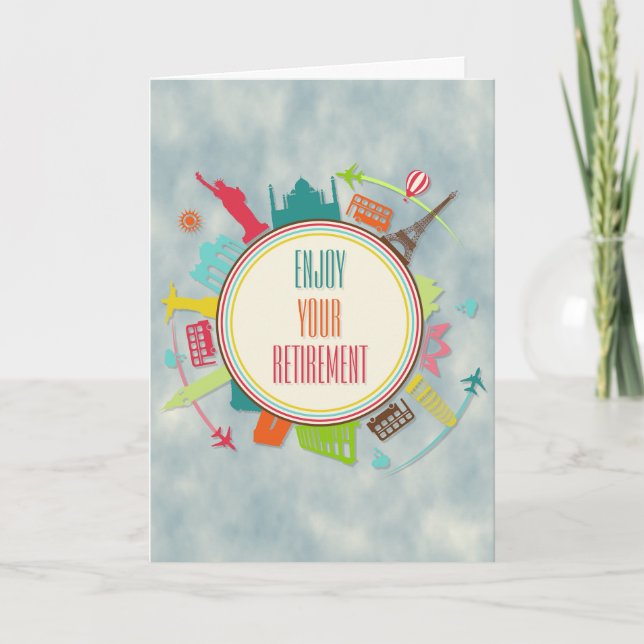 Reisen in die Welt Karte (Vorderseite)