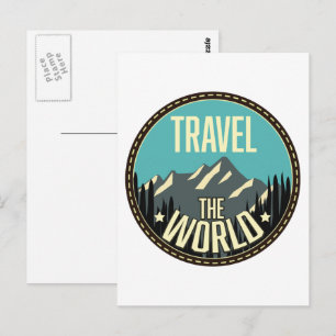 Reisen in die Welt Postkarte