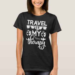 Reisen ist mein Therapieabenteuer Camping Reisen V T-Shirt