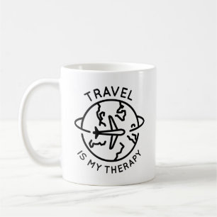 Reisen ist meine Therapie Kaffeetasse