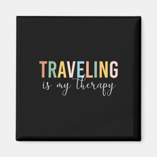 Reisen ist meine Therapie  Magnet