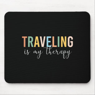Reisen ist meine Therapie Mousepad
