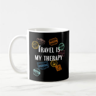 Reisen ist meine Therapie Not leidende World Trave Kaffeetasse