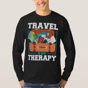 Reisen ist meine Therapie Reisende Urlaub T-Shirt
