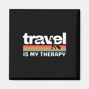 Reisen ist meine Therapie über die sonnige Familie Magnet