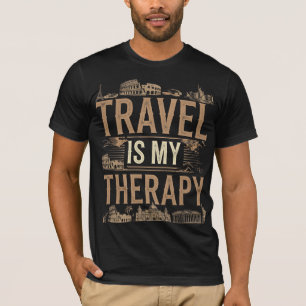 Reisen ist meine Therapie - Vintage-Reisender-Shir T-Shirt