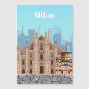 Reisen Kunst nach Mailand Italien Magnetkarte