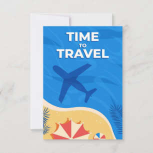 Reisen Kunstzeit RSVP Karte