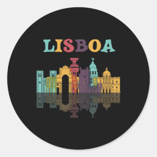 Reisen Lissabon Portugal Urlaub Familie Europa Tr Runder Aufkleber