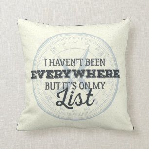 Reisen mehr motivierend Zitat der Kissen