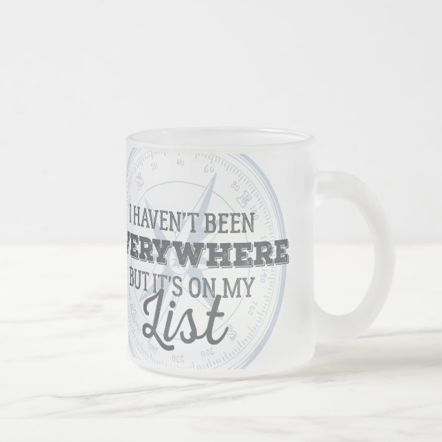 Reisen mehr motivierend Zitat der Mattglastasse (Rechts)