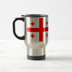 Reisen mit der Flagge Georgiens Reisebecher