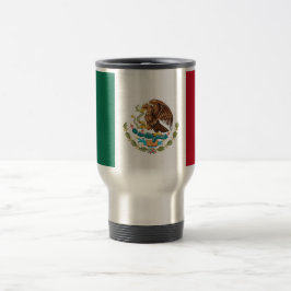 Reisen mit der Flagge Mexikos Reisebecher