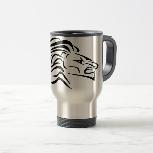 Reisen mit Löwe Reisebecher (VorderseiteRechts)