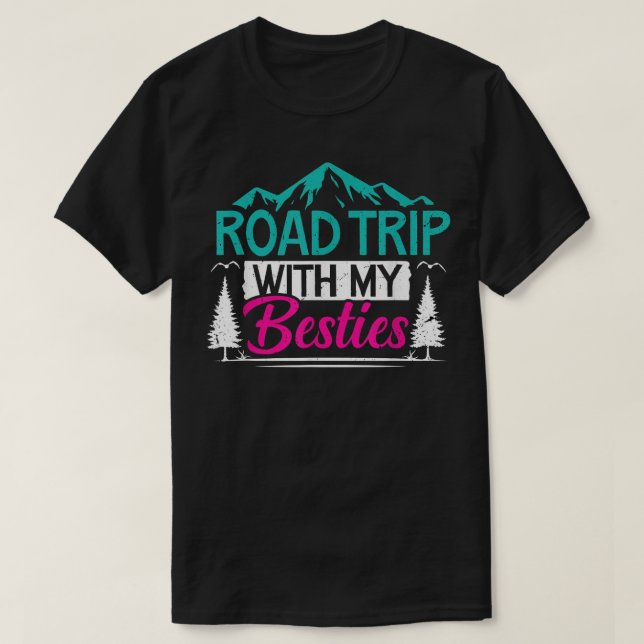 Reisen mit meiner Bestie BESTE FREUNDIN Reisen Adv T-Shirt (Design vorne)