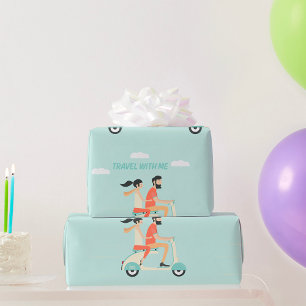 Reisen mit mir geschenkpapier