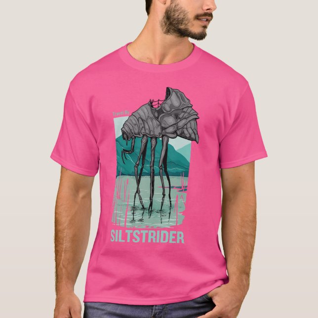 Reisen mit Silber Strick T-Shirt (Vorderseite)