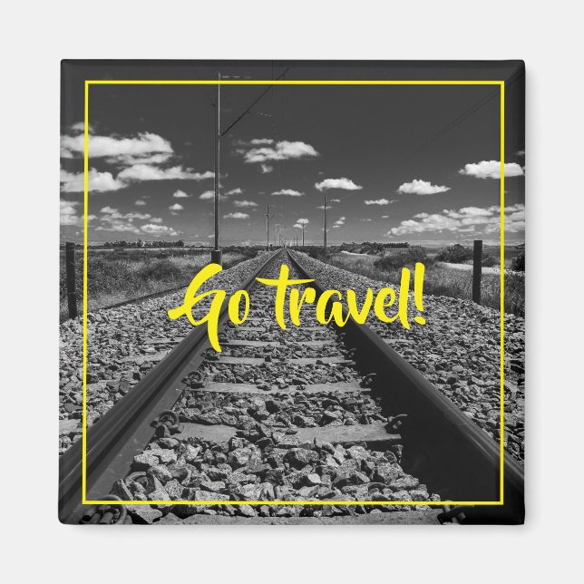 Reisen! Motivation Inspiration Magnet (Vorne)