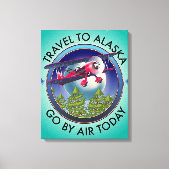 Reisen nach Alaska Leinwanddruck (Vorderseite)