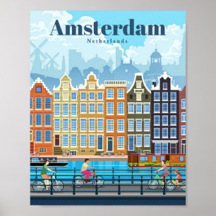 Reisen nach Amsterdam Poster