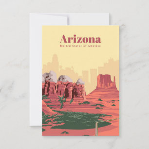 Reisen nach Arizona RSVP Karte