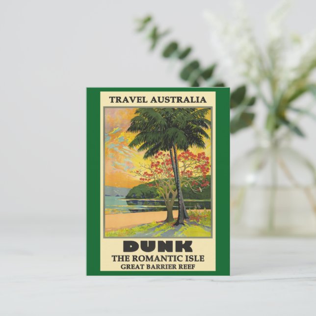 Reisen nach Australien, Dunk, Postkarte (Stehend Vorderseite)