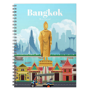 Reisen nach Bangkok Notizblock