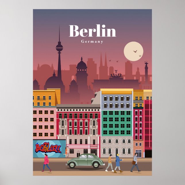 Reisen nach Berlin Deutschland Poster (Vorne)