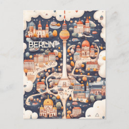 Reisen nach Berlin Deutschland Postkarte