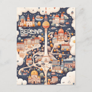 Reisen nach Berlin Deutschland Postkarte