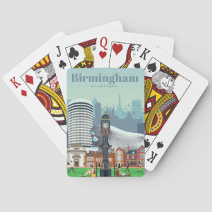 Reisen nach Birmingham Art Spielkarten