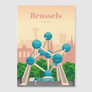 Reisen nach Brüssel Magnetkarte