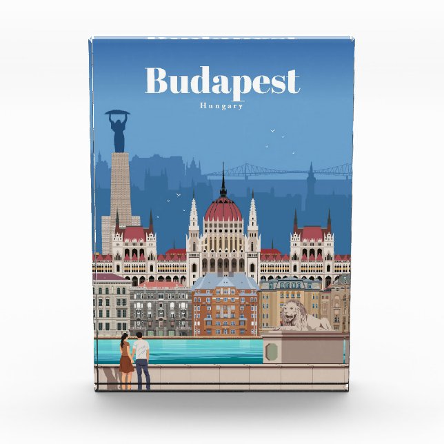 Reisen nach Budapest Kunst Fotoblock (Vorderseite)