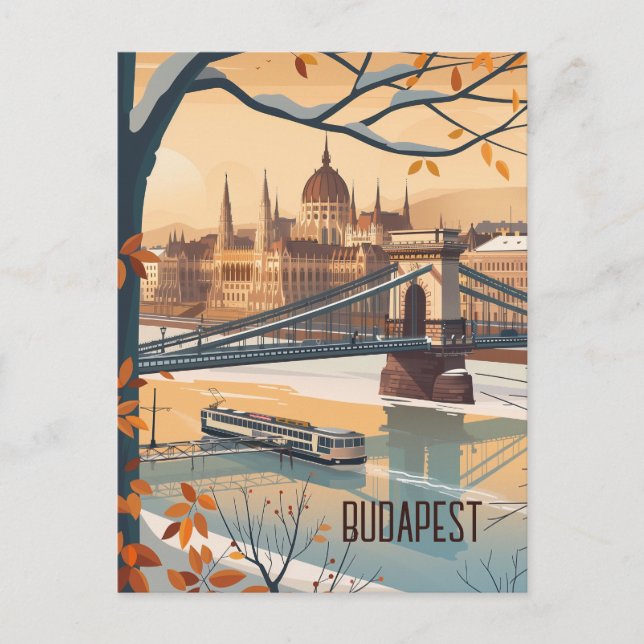 Reisen nach Budapest Postkarte (Vorderseite)