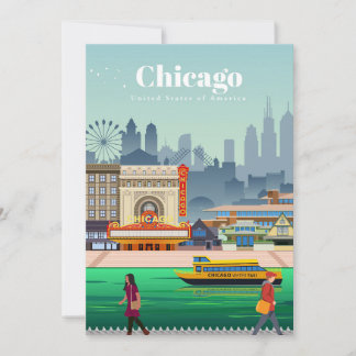 Reisen nach Chicago Einladung