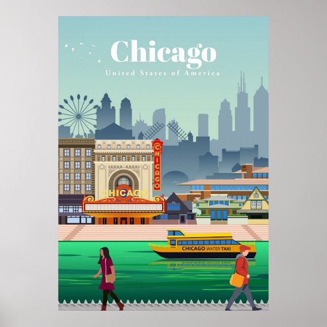 Reisen nach Chicago Poster (Vorne)