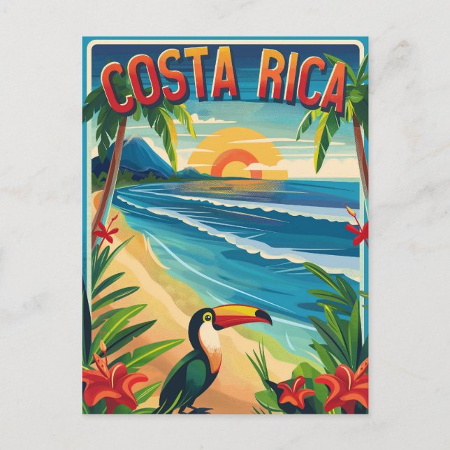 Reisen nach Costa Rica Postkarte (Vorderseite)